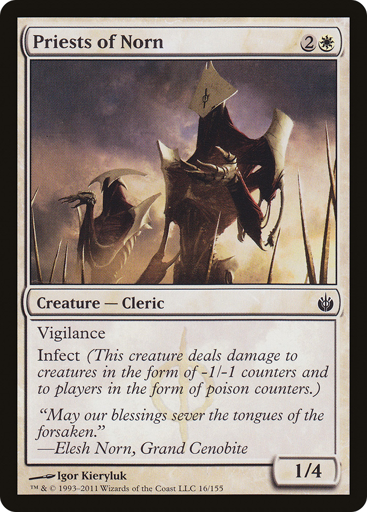 Priests of Norn (MBS-016)  Foil - Mirrodin Besieged