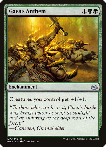 Gaea's Anthem (MM3-127)  Foil - Modern Masters 2017