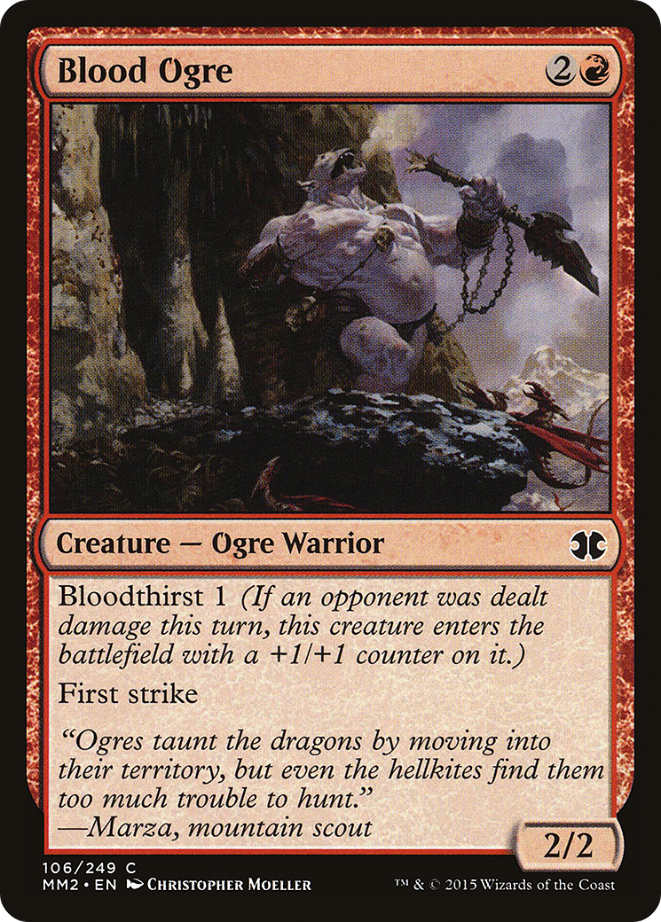 Blood Ogre (MM2-106)  Foil - Modern Masters 2015