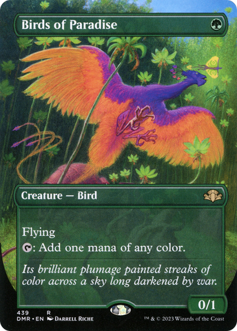 Birds of Paradise (Borderless) (DMR-439)  Foil - Dominaria Remastered