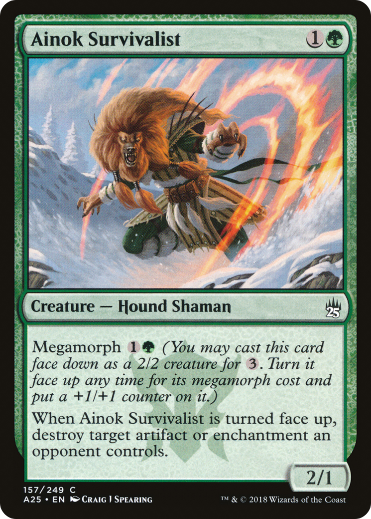 Ainok Survivalist (A25-157)  Foil - Masters 25