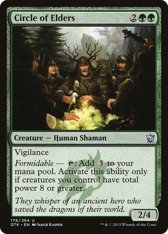 Circle of Elders (DTK-176)  Foil - Dragons of Tarkir