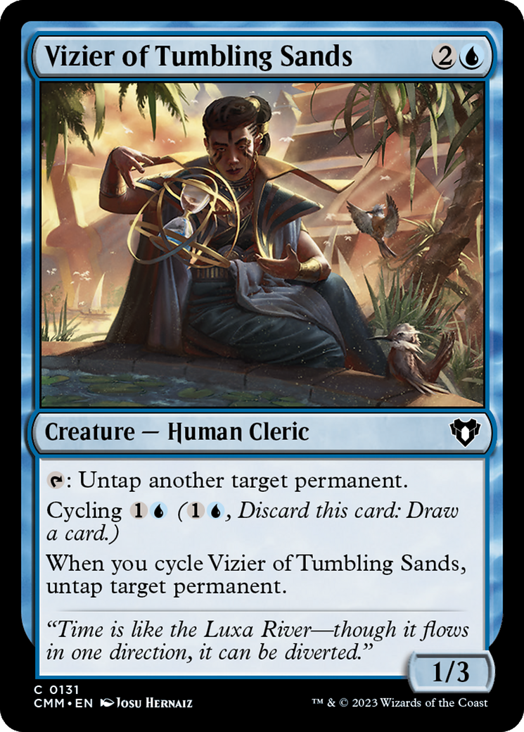 Vizier of Tumbling Sands (CMM-131)  Foil - Commander Masters