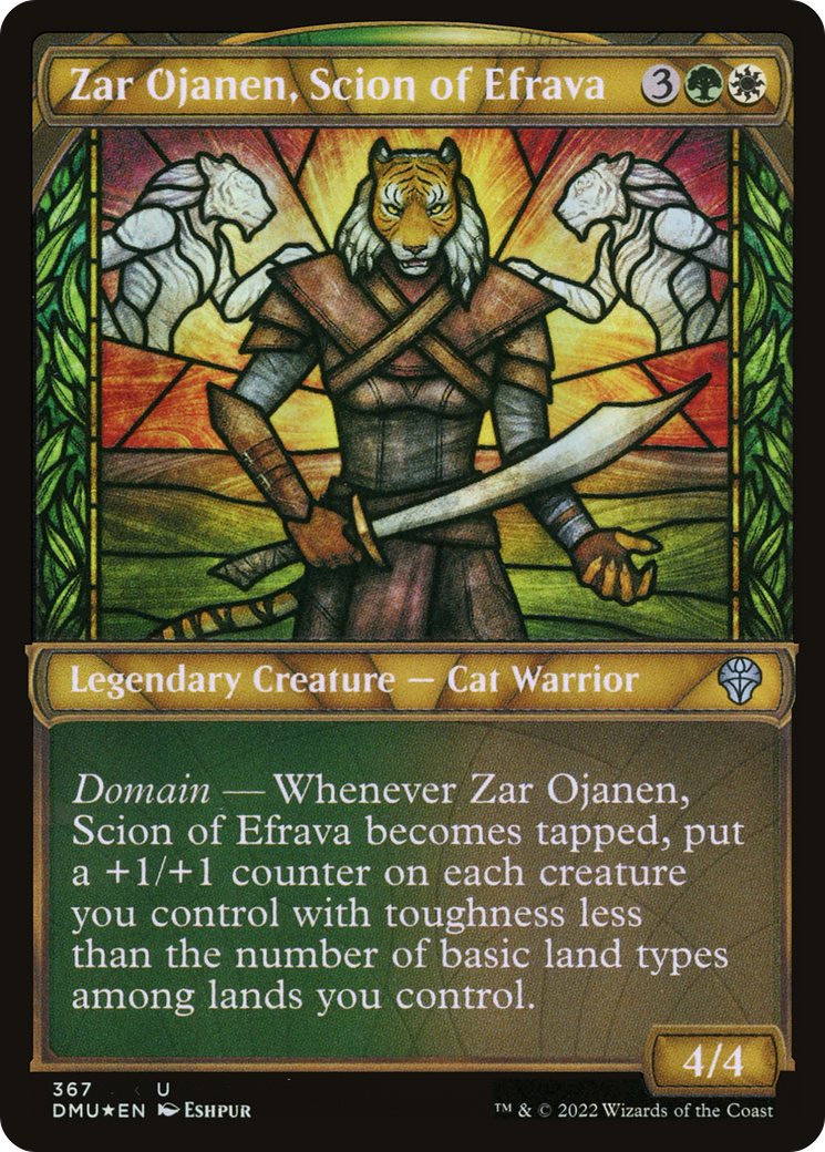 Zar Ojanen, Scion of Efrava (Textured Foil) (DMU-367)  Foil - Dominaria United: (Showcase)