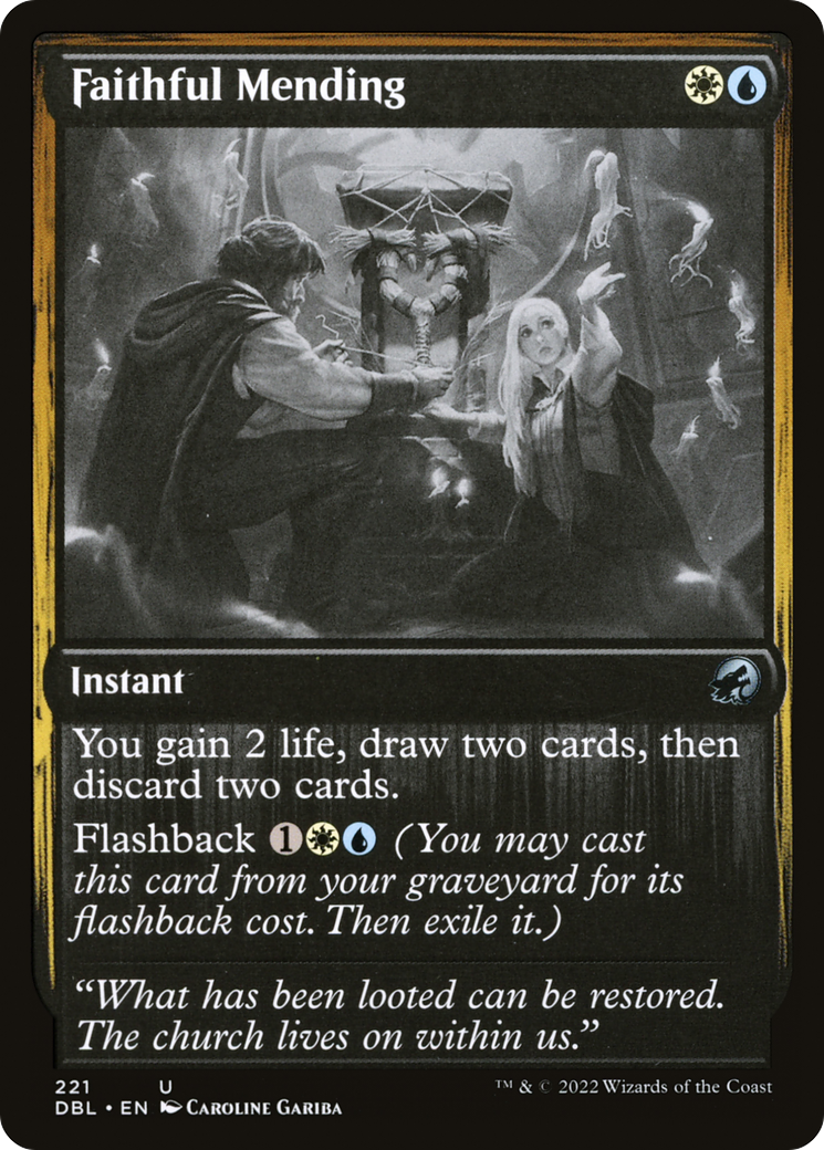 Faithful Mending (DBL-221)  - Innistrad: Double Feature