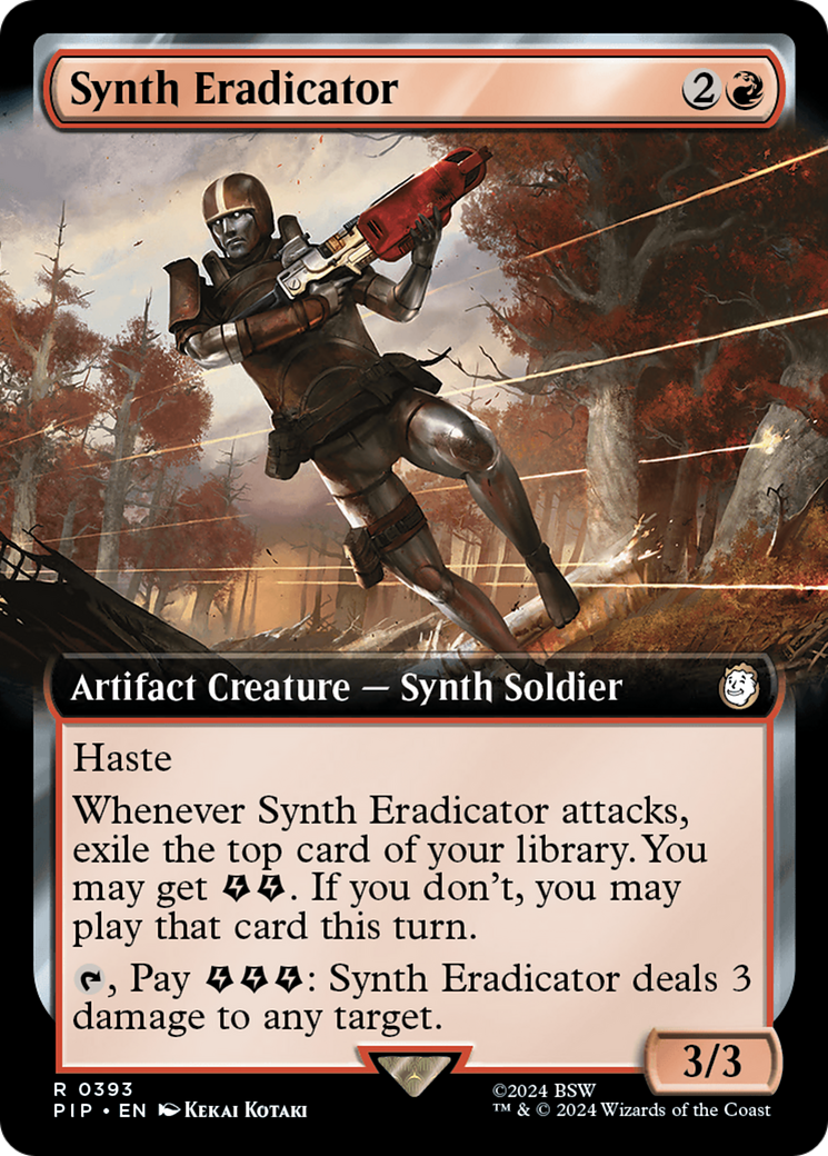 Synth Eradicator (Extended Art) (PIP-393) - Fallout: (Extended Art) Foil