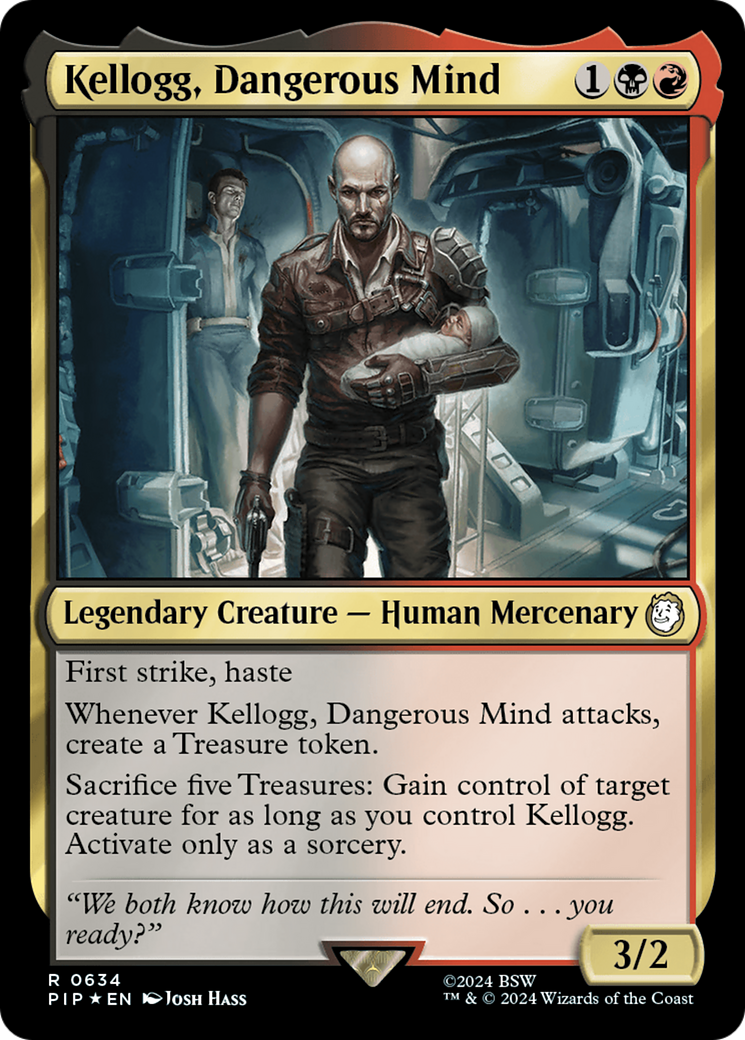 Kellogg, Dangerous Mind (Surge Foil) (PIP-634)  Foil - Fallout