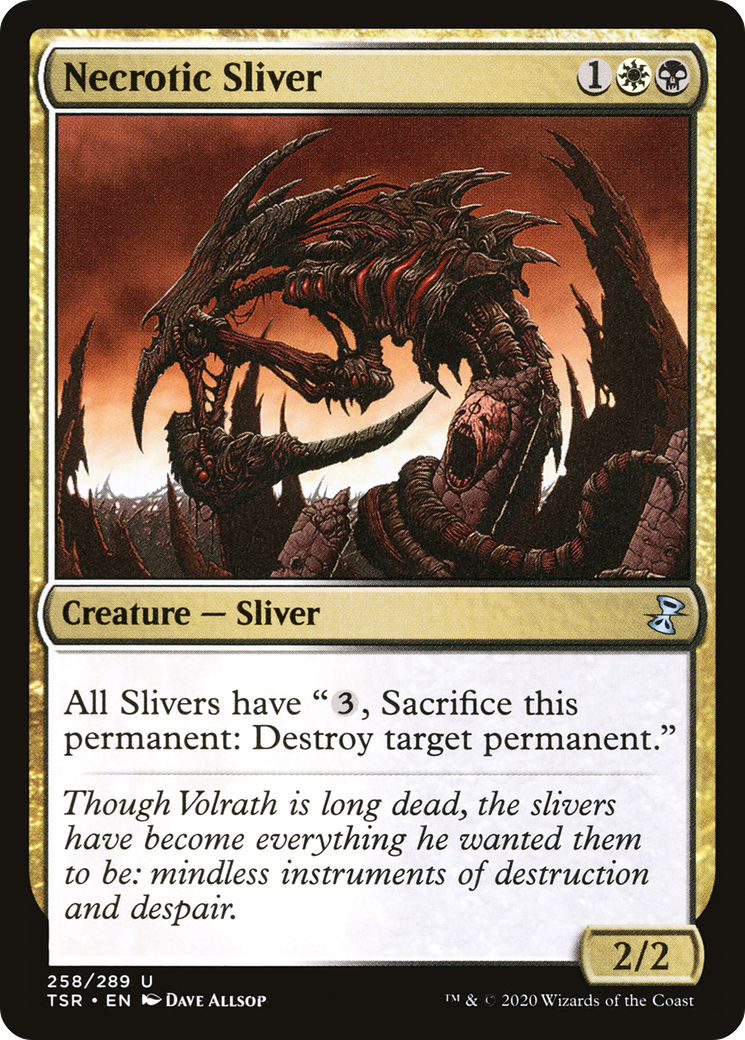 Necrotic Sliver (TSR-258)  Foil - Time Spiral Remastered