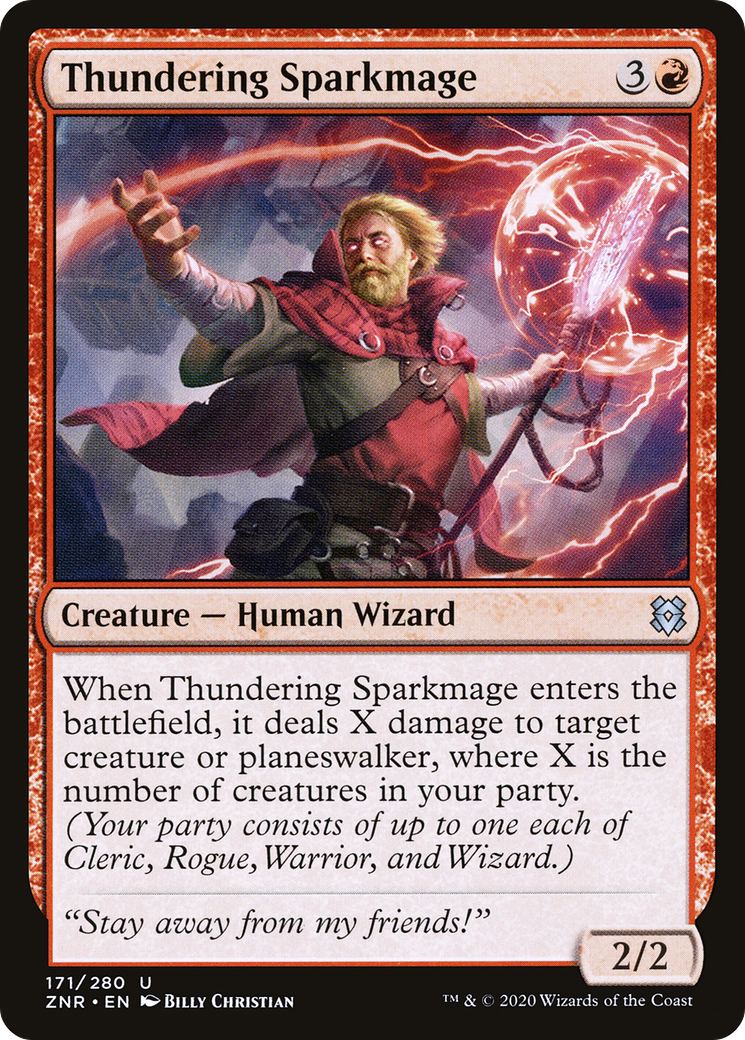 Thundering Sparkmage (ZNR-171)  Foil - Zendikar Rising