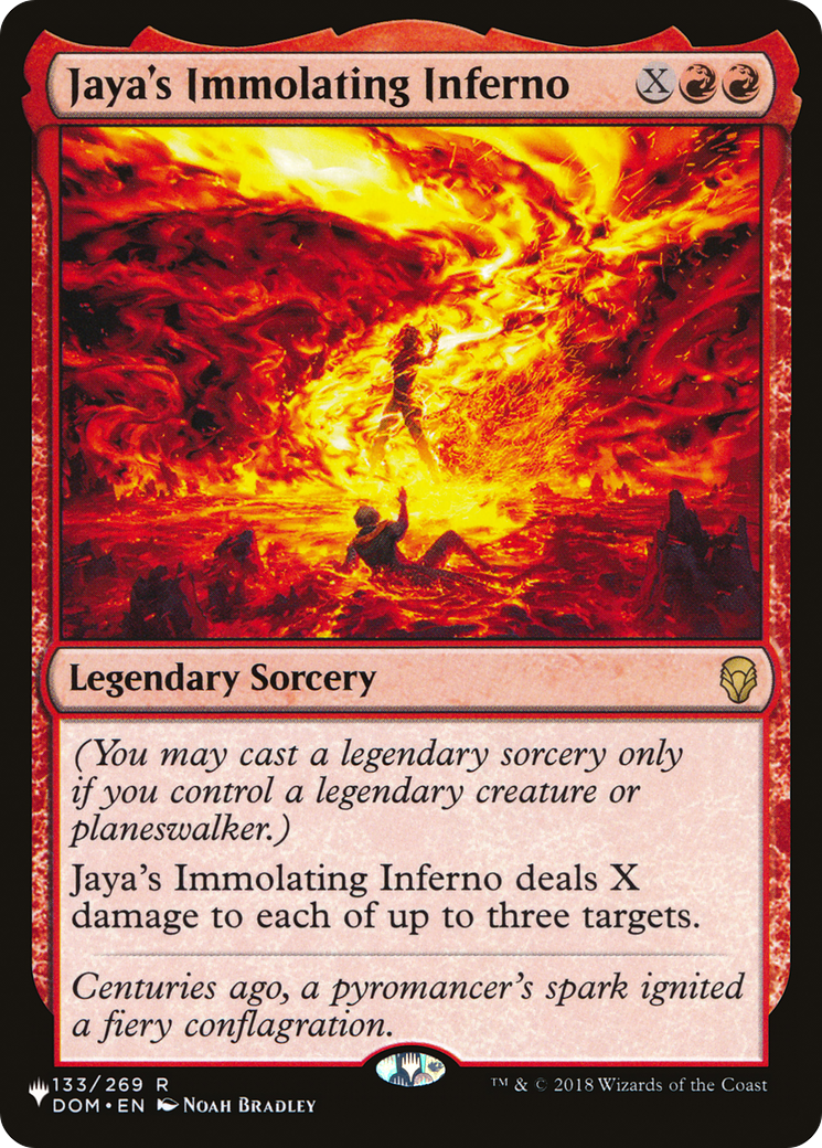 Jaya's Immolating Inferno (LIST-133/269)  - The List