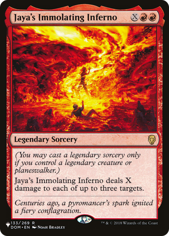 Jaya's Immolating Inferno (LIST-133/269)  - The List