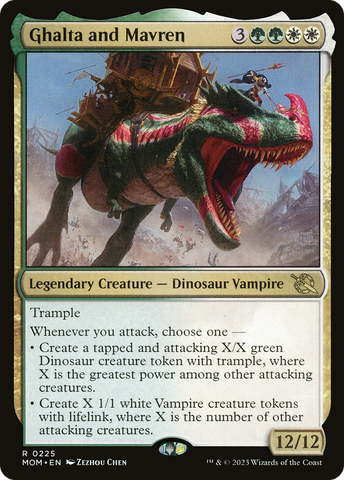Ghalta and Mavren (MOM-225)  Foil - March of the Machine