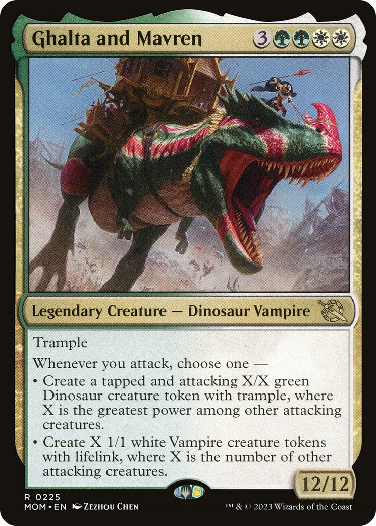 Ghalta and Mavren (MOM-225)  Foil - March of the Machine