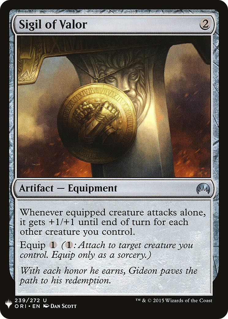 Sigil of Valor (LIST-239)  - The List
