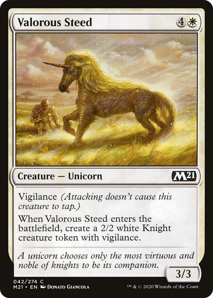 Valorous Steed (M21-042)  Foil - Core Set 2021