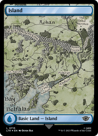 Island (0715) (Surge Foil) (LTR-715)  Foil - The Lord of the Rings: Tales of Middle-earth