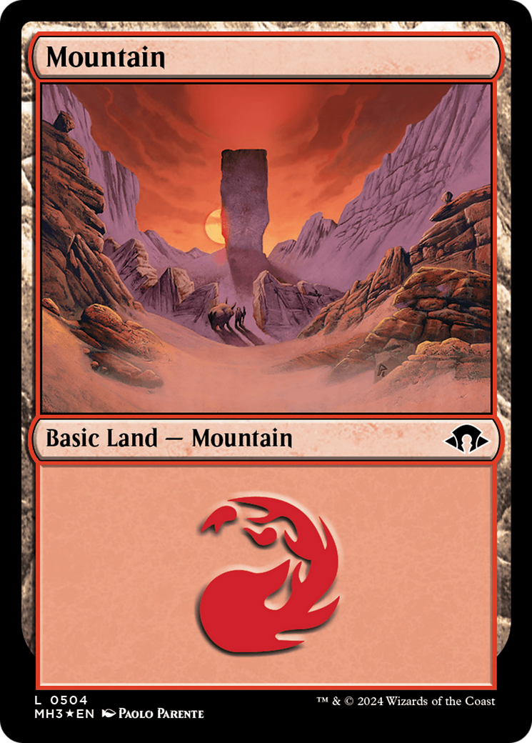 Mountain (0504) (Ripple Foil) (MH3-504)  Foil - Modern Horizons 3
