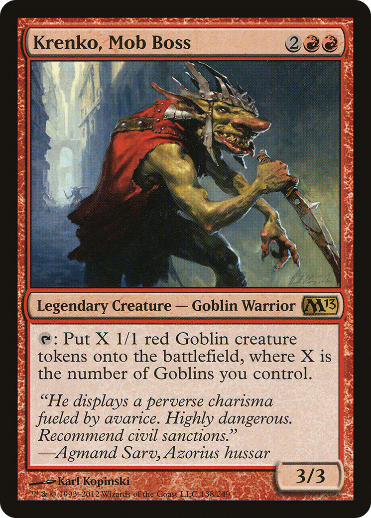 Krenko, Mob Boss (M13-138)  - Magic 2013