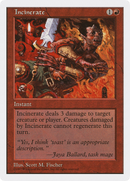 Incinerate (5ED-)  - Fifth Edition