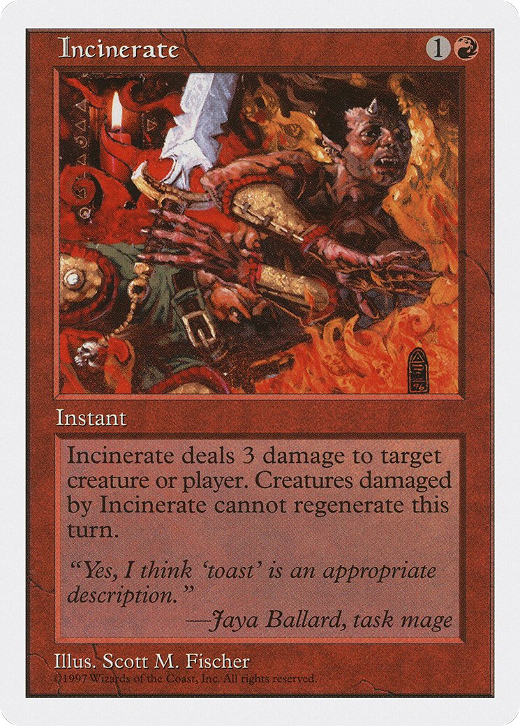 Incinerate (5ED-)  - Fifth Edition