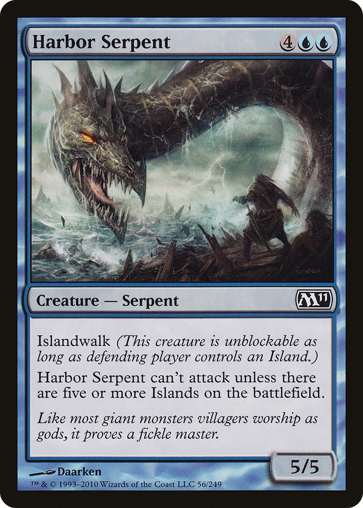 Harbor Serpent (M11-056)  Foil - Magic 2011