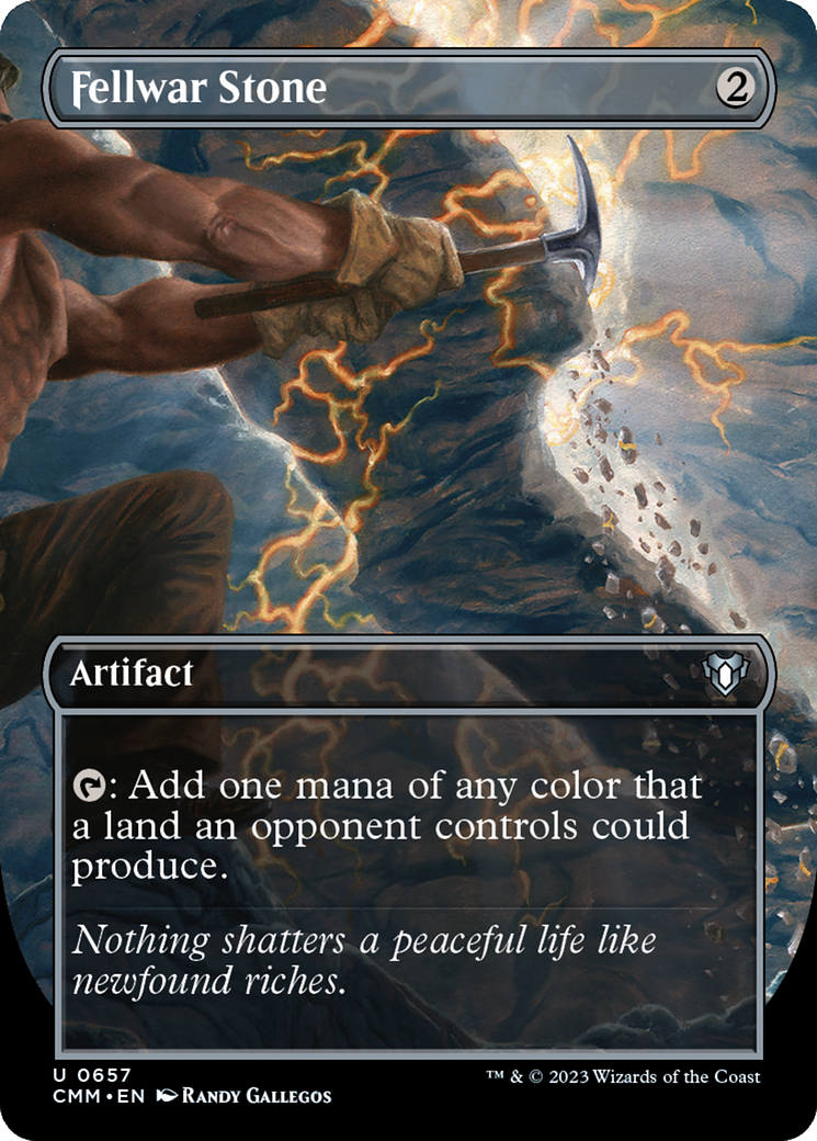Fellwar Stone (Borderless) (CMM-657)  Foil - Commander Masters