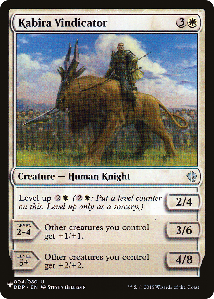 Kabira Vindicator (LIST-DDP-4)  - The List