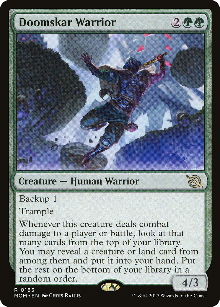 Doomskar Warrior (MOM-185) - March of the Machine Foil