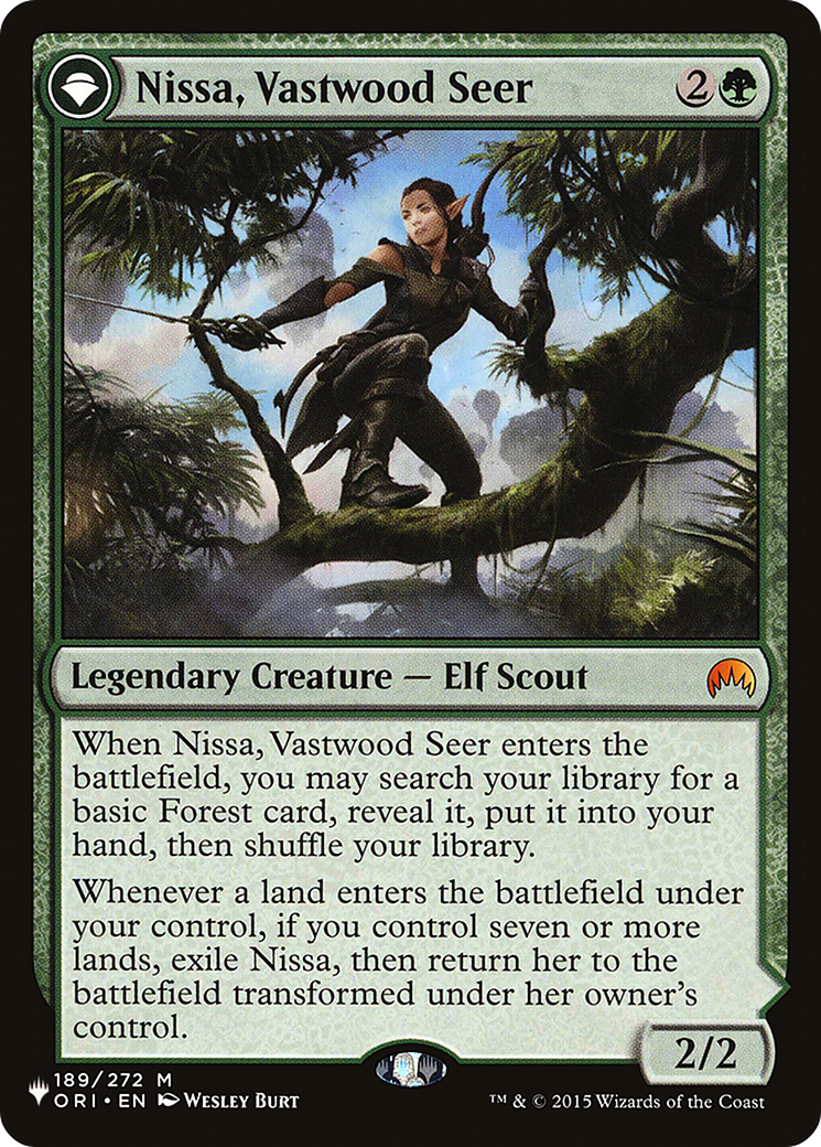 Nissa, Vastwood Seer (LIST-189)  - The List: (originpwdfc)