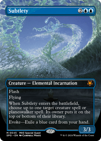 Subtlety (Borderless) (SPG-045)  Foil - Special Guests