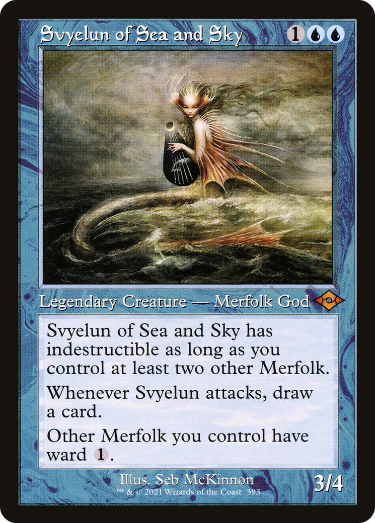 Svyelun of Sea and Sky (Retro Frame) (MH2-393) - Modern Horizons 2 Etched Foil