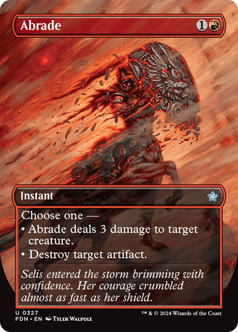 Abrade (FDN-327)  Foil - Foundations (Borderless)