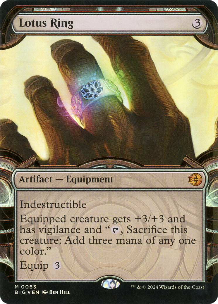 Lotus Ring (Showcase) (Raised Foil) (BIG-063)  Foil - The Big Score: (Showcase)
