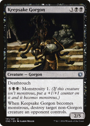Keepsake Gorgon (CN2-141)  Foil - Conspiracy: Take the Crown
