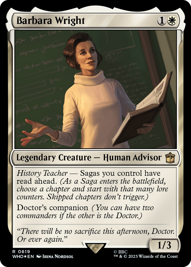Barbara Wright (Surge Foil) (WHO-619)  Foil - Doctor Who
