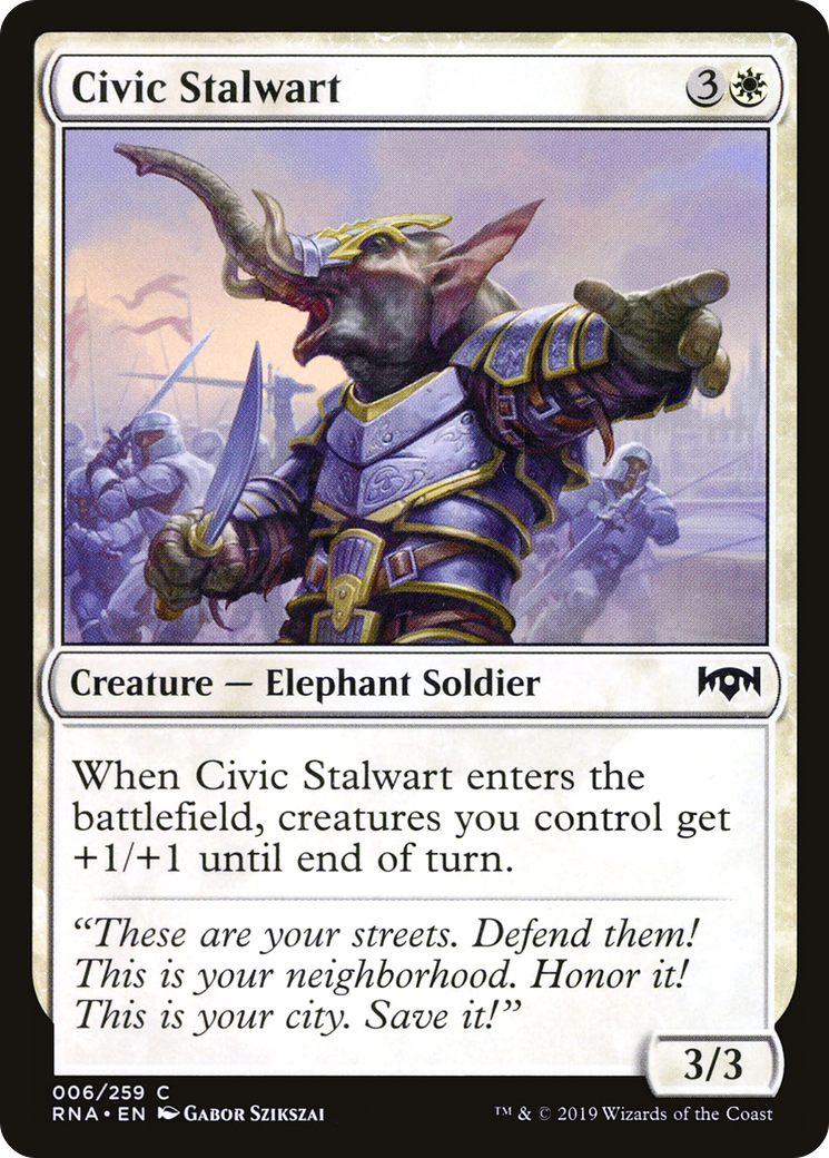 Civic Stalwart (RNA-006)  - Ravnica Allegiance