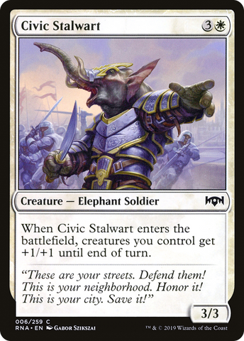 Civic Stalwart (RNA-006)  Foil - Ravnica Allegiance