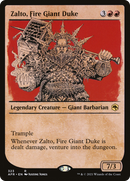 Zalto, Fire Giant Duke (Showcase) (AFR-323) - Adventures in the Forgotten Realms: (Showcase) Foil