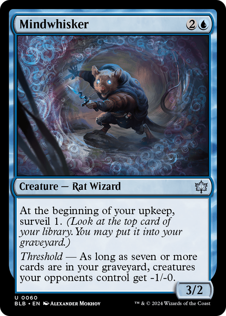 Mindwhisker (BLB-060)  Foil - Bloomburrow