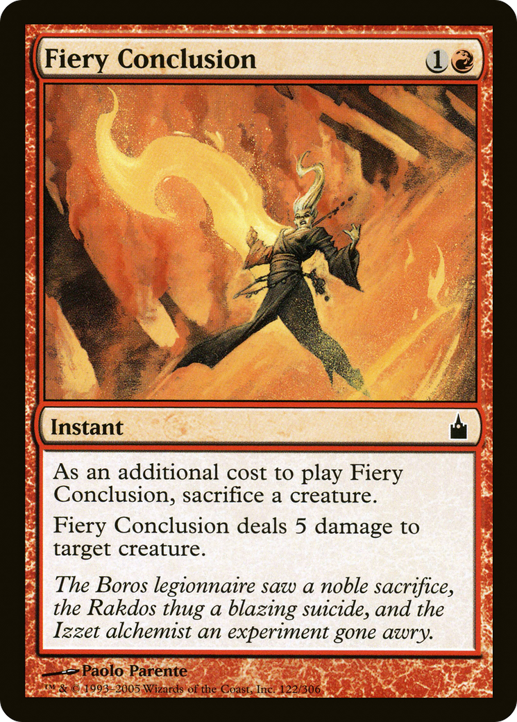Fiery Conclusion (RAV-122)  Foil - Ravnica: City of Guilds