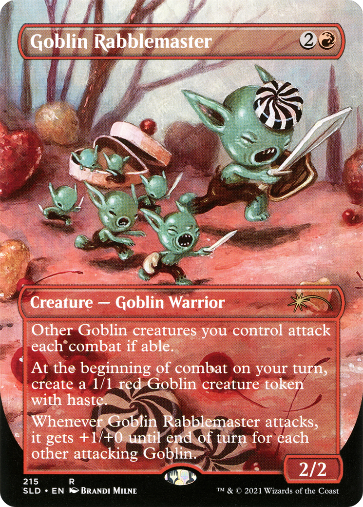 Goblin Rabblemaster (SLD-215)  - Secret Lair Drop (Borderless)