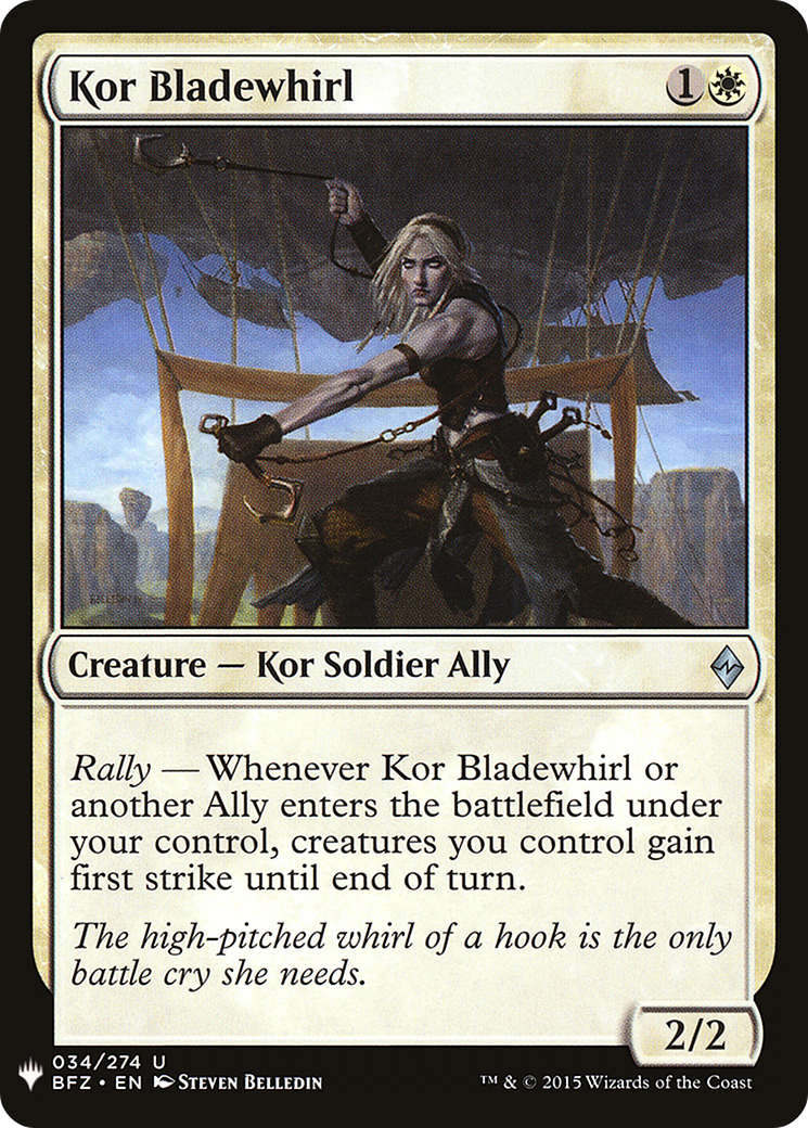 Kor Bladewhirl (LIST-BFZ-34)  - The List