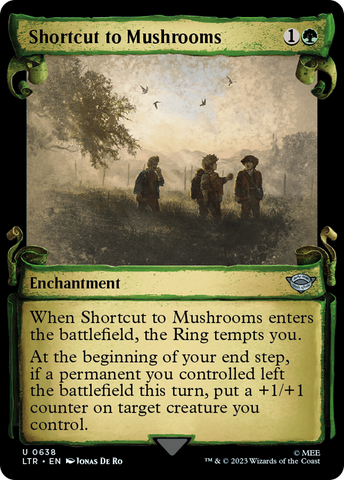 Shortcut to Mushrooms (Showcase Scrolls) (LTR-638)  Foil - The Lord of the Rings: Tales of Middle-earth: (Showcase)
