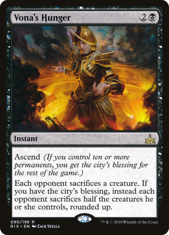 Vona's Hunger (RIX-090)  - Rivals of Ixalan