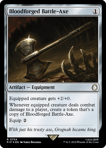 Bloodforged Battle-Axe (Surge Foil) (PIP-754)  Foil - Fallout