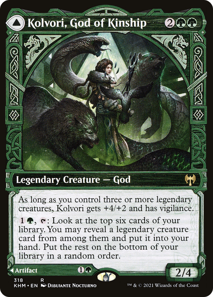 Kolvori, God of Kinship (Showcase) (KHM-318)  Foil - Kaldheim