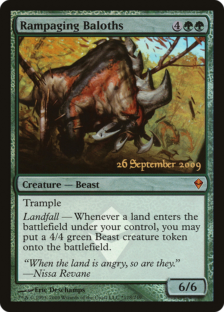 Rampaging Baloths (PRE-178)  Foil - Zendikar Promos