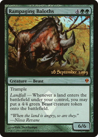 Rampaging Baloths (PRE-178)  Foil - Zendikar Promos