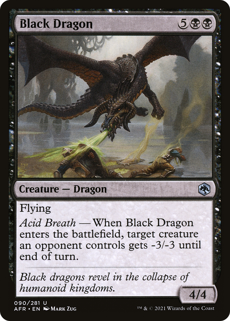 Black Dragon (AFR-090)  - Adventures in the Forgotten Realms