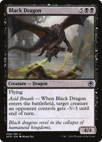 Black Dragon (AFR-090)  - Adventures in the Forgotten Realms